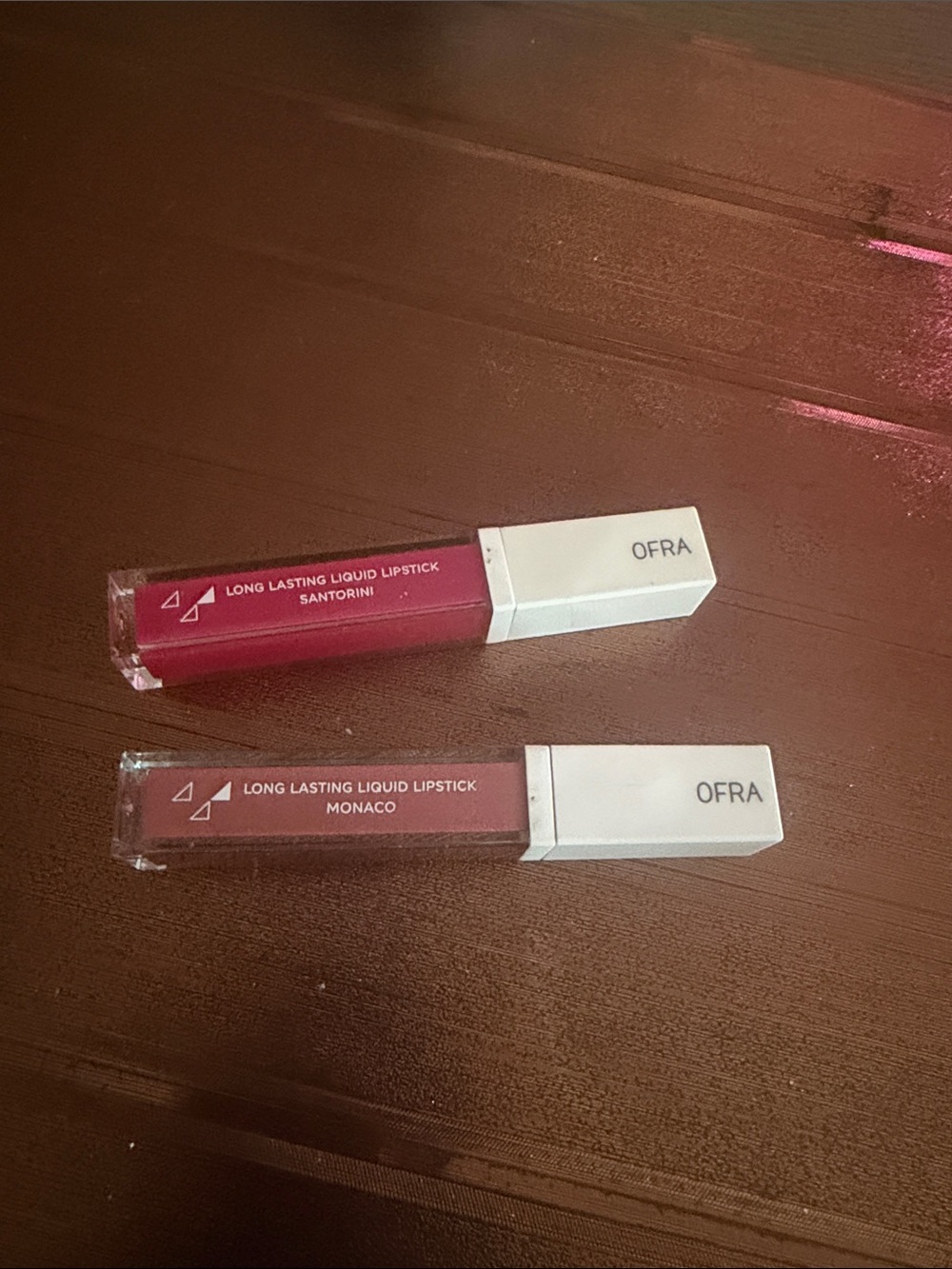 OFRA Liquid Lipstick Duo — Santorini Pink & Monaco Brown